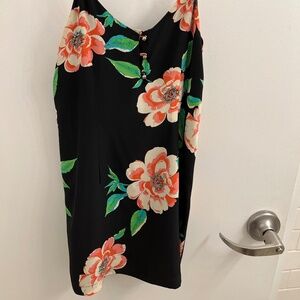 Silk Floral Mini Dress